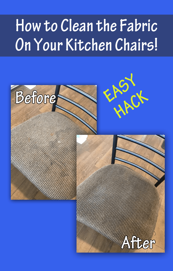 How to Clean Fabric on Kitchen Chairs with Johnson's Baby Hack