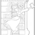 Beauty and the Beast Belle Library Image