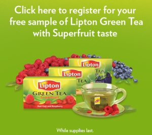 Lipton Tea Green Tea Sample