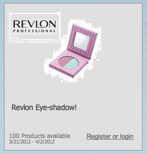 Apply for FREE Revlon Eye Shadow