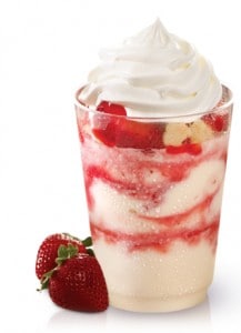 Wendy's Strawberry Shortcake Frosty Wendy's Strawberry Shortcake Frosty