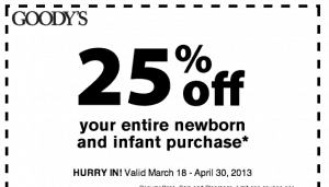 Goody's 25% Printable Coupon