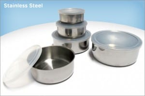 Eversave's Stainless Steel Set: 5 Bowls with Lids