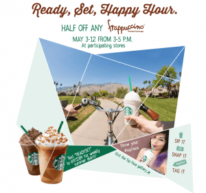 Starbucks Frappuccino Happy Hour