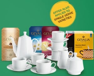 gevalia tea set and coffee