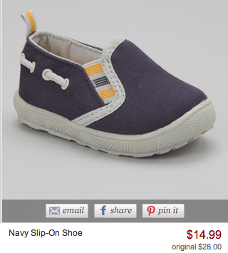 navy slip on shoe