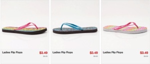 women flip flops 3.49 shipped