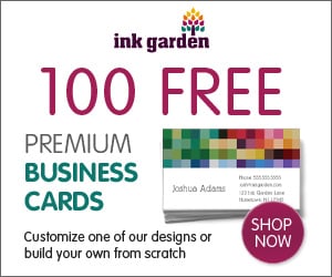 100 free premium business cards