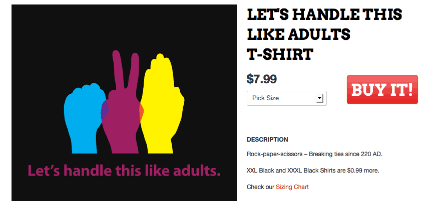 rock paper scissors t shirt