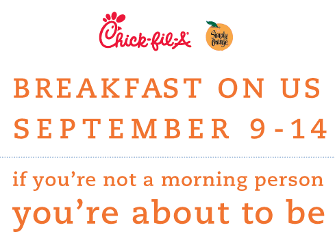 ChickfilA FREE Breakfast Item