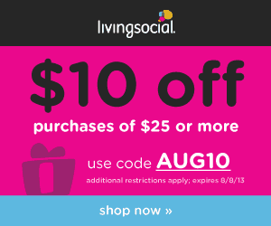 Living Social $10 off Coupon Code