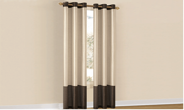 two tone curtains