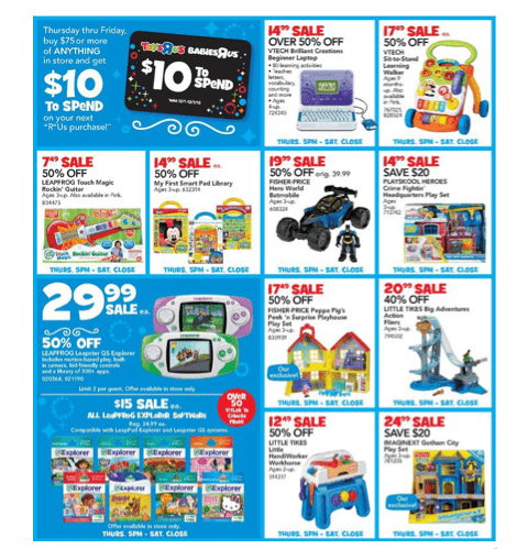 Black Friday 2013 Toys R Us Ad: Over 50% Off Select Fisher Price ...