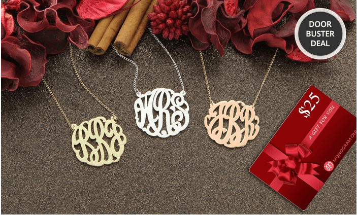 personalized monogram necklace