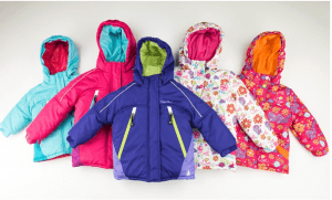 rugged bear girls ski jacket