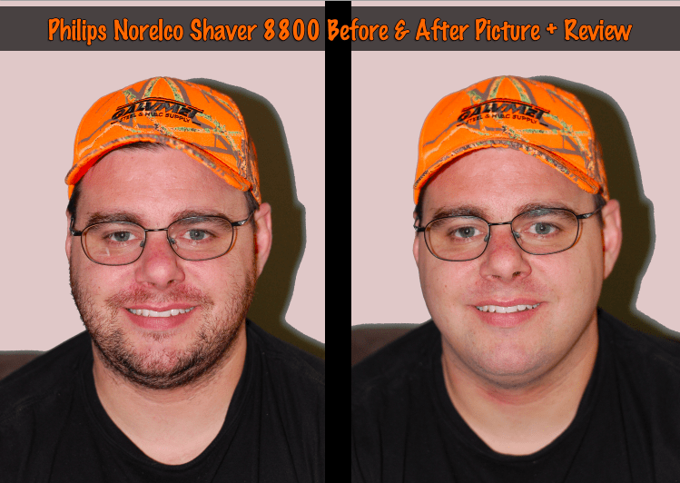 Norelco Shaver 8800 Review Before & After