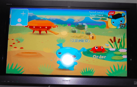 This is the app my daughter was playing projected on our TV with our Apple TV. We found this app using Verizon Educational Tools. The app was FREE!