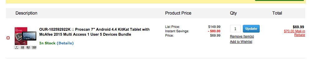 FREE Proscan 7 Tablet