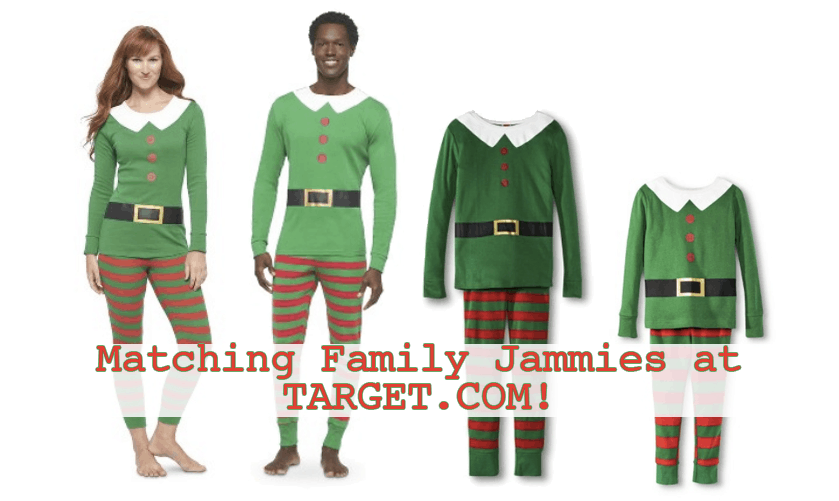 Family Elf Matching Pajamas Target-Jammies