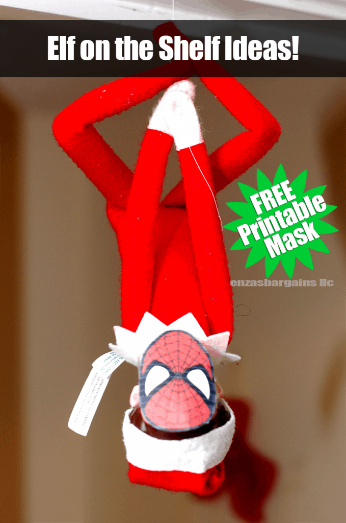 elf on the shelf spiderman mask