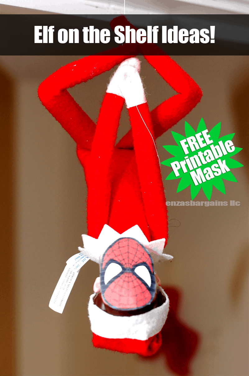 Farmer often Polar bear Elf on the Shelf Spider Man Mask: FREE Printable Mask