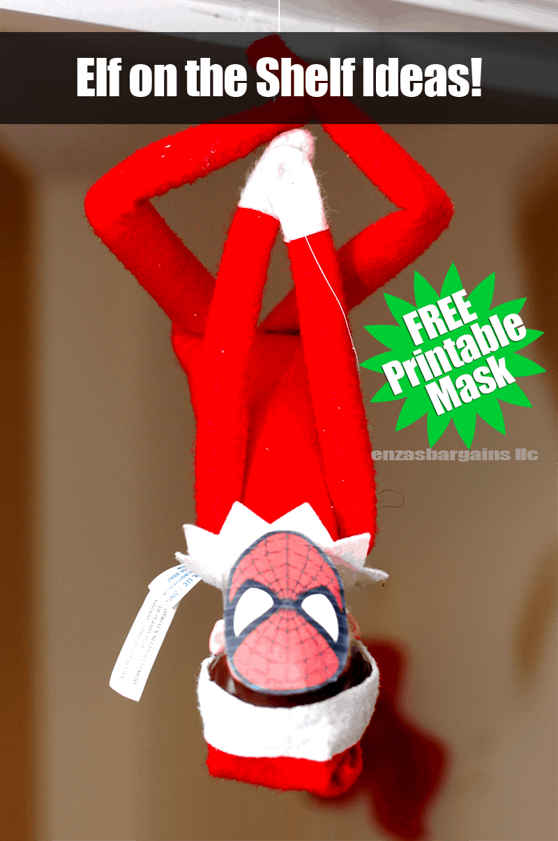 on the Shelf FREE Printable Mask - Bargains