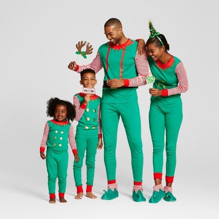 2016 Elf Matching Family Pajamas from Target