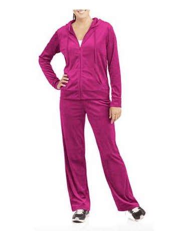 Danskin Now Women's Velour Hoodie and Pants