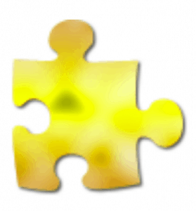 Golden Puzzle Piece