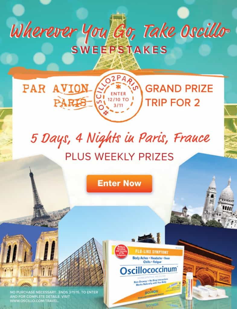 Enter to WIN a TRIP to PARIS