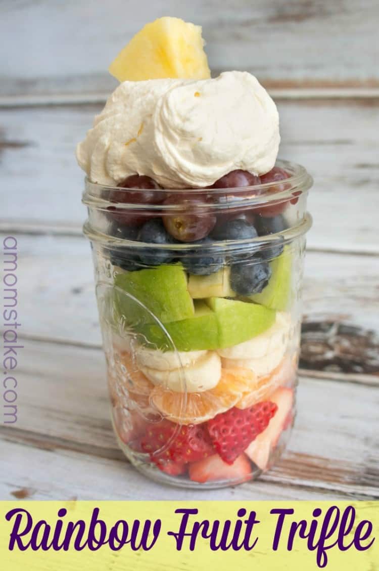 Rainbow Party Ideas - Fruit Trifle