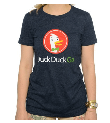 Free t-shirt from DuckDuckGo