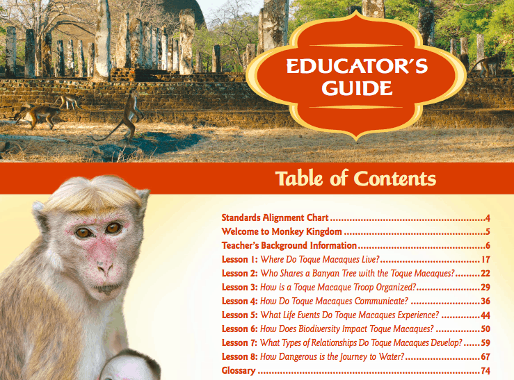 Earth Day Lesson Plans - Disney's Monkey Kingdom