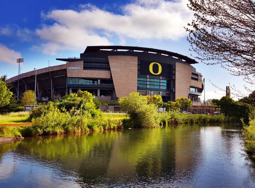 Autzen Stadium at the University of Oregon. Eugene, Oregon