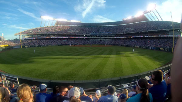 Activeon Head Strap Mount Picture of Kauffman Stadium Kansas City, MO