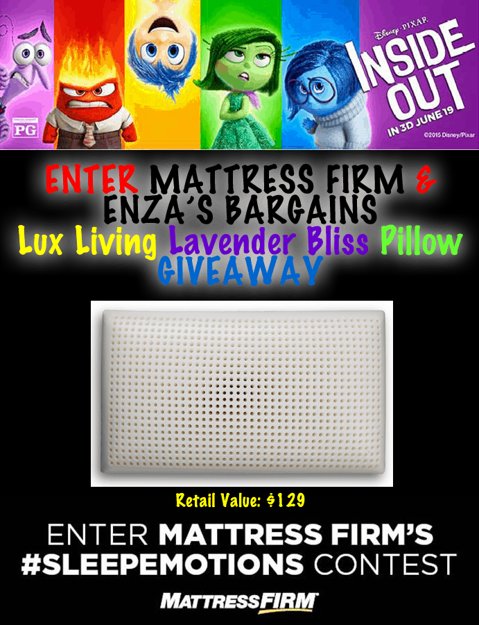 Lavender Pillow from Mattress Firm – WIN a Lux Living Lavender Bliss Pillow