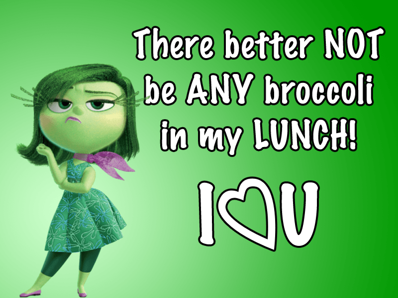 FREE Disney Pixar's Inside Out Lunch Notes