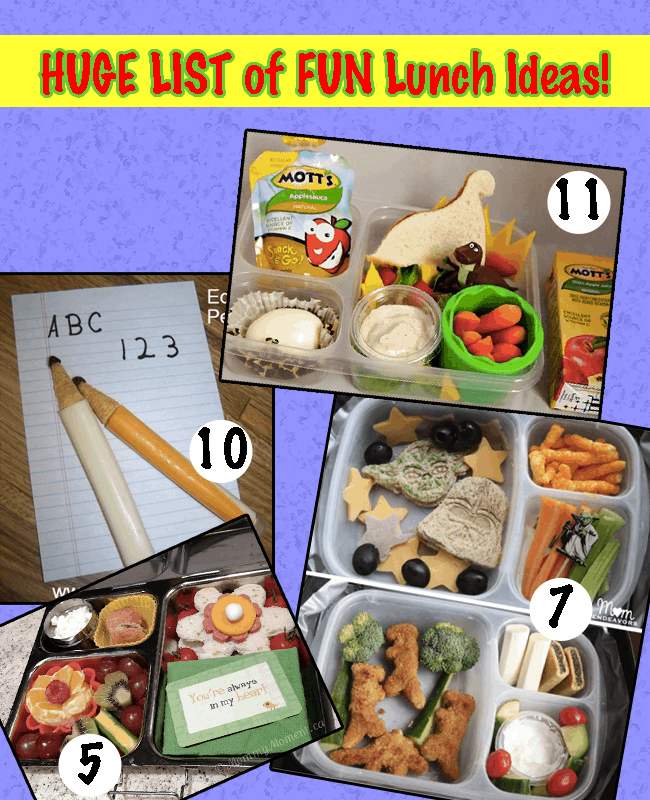 School Lunch Ideas for KIDS - How to be CREATIVE and FUN with lunches!