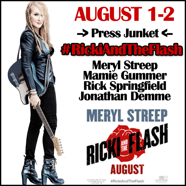 Ricki and the Flash Press Junket - I am headed to New York!