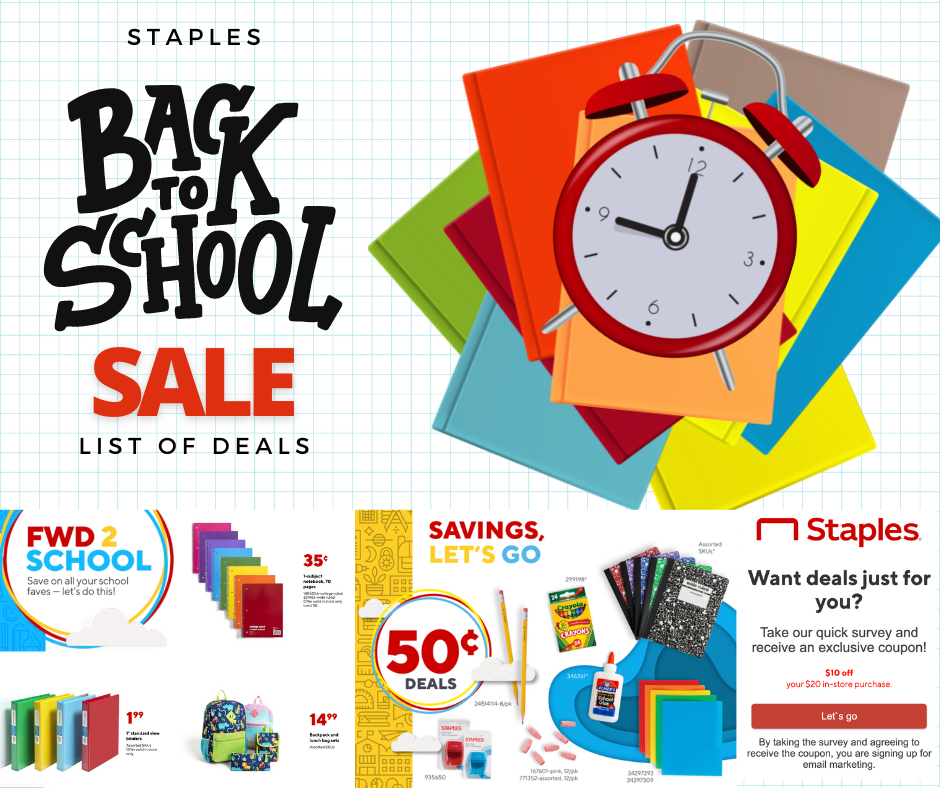 Staples Back 2 School Deals