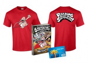 Captain Underpants Book Prize Pack With a $50 Visa Gift Card (Ends 9/20)