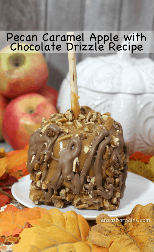 Fall Recipe - Pecan Caramel Apple w/Chocolate Drizzle 