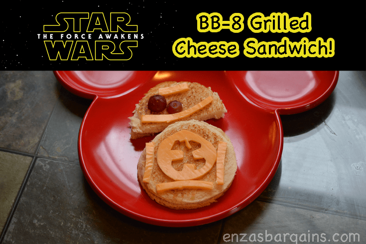 Star Wars BB-8 Theme Food – Grilled Cheese Sandwich