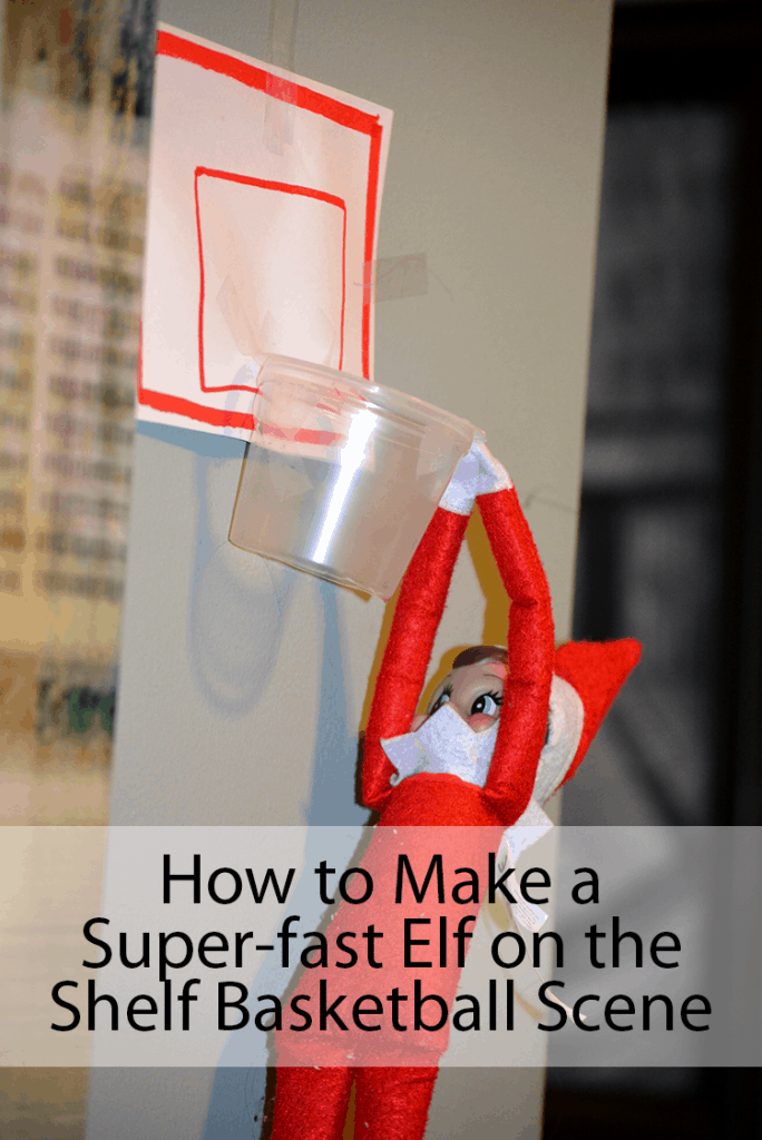 Basketball Elf on the Shelf with Pudding Cup Crafts