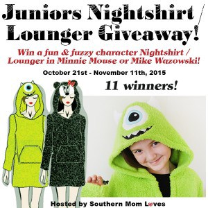 Giveaway: Disney Plush Hooded Nightshirt/Lounger 11 winners! ARV $352 (Ends 11/11)