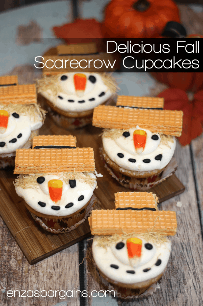 Scarecrow Cupcakes Recipe - The cutest little fall table dessert!