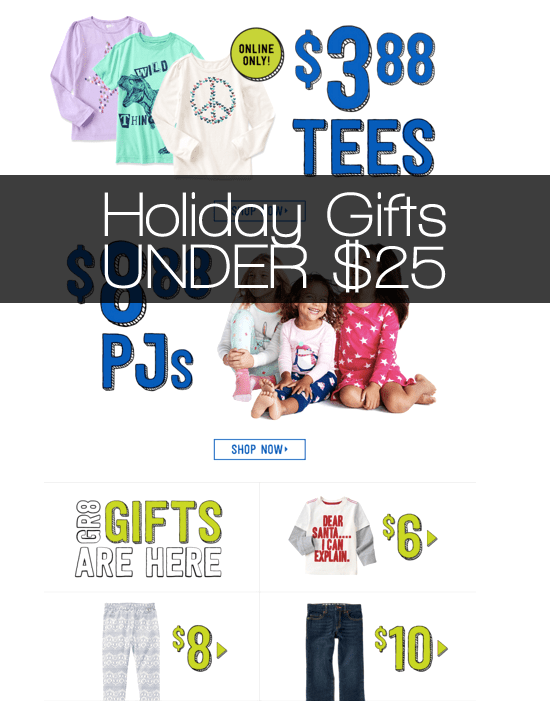 Christmas Gifts Under $25 – Crazy 8 $50 Gift Card Giveaway!