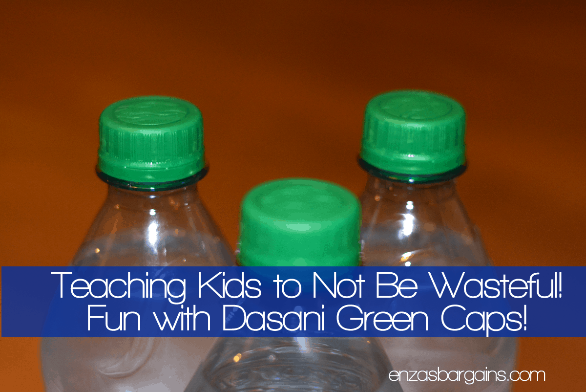 Teaching Kids to Not Be Wasteful Fun with Dasani Green Caps!
