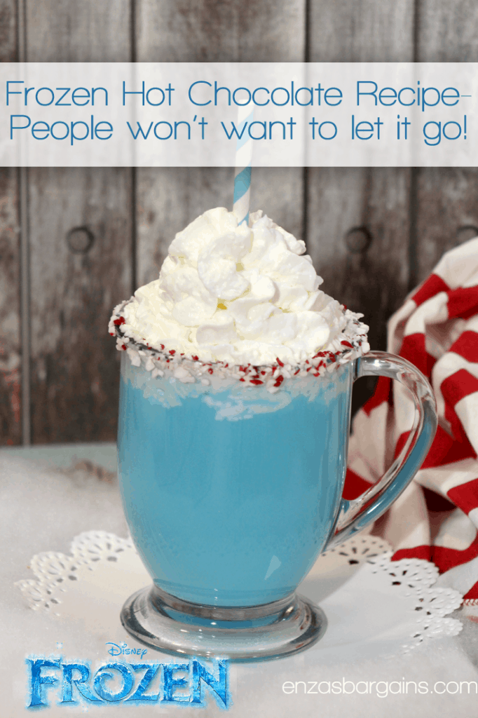 Disney's Frozen Hot Chocolate Recipe - Blue Hot Chocolate