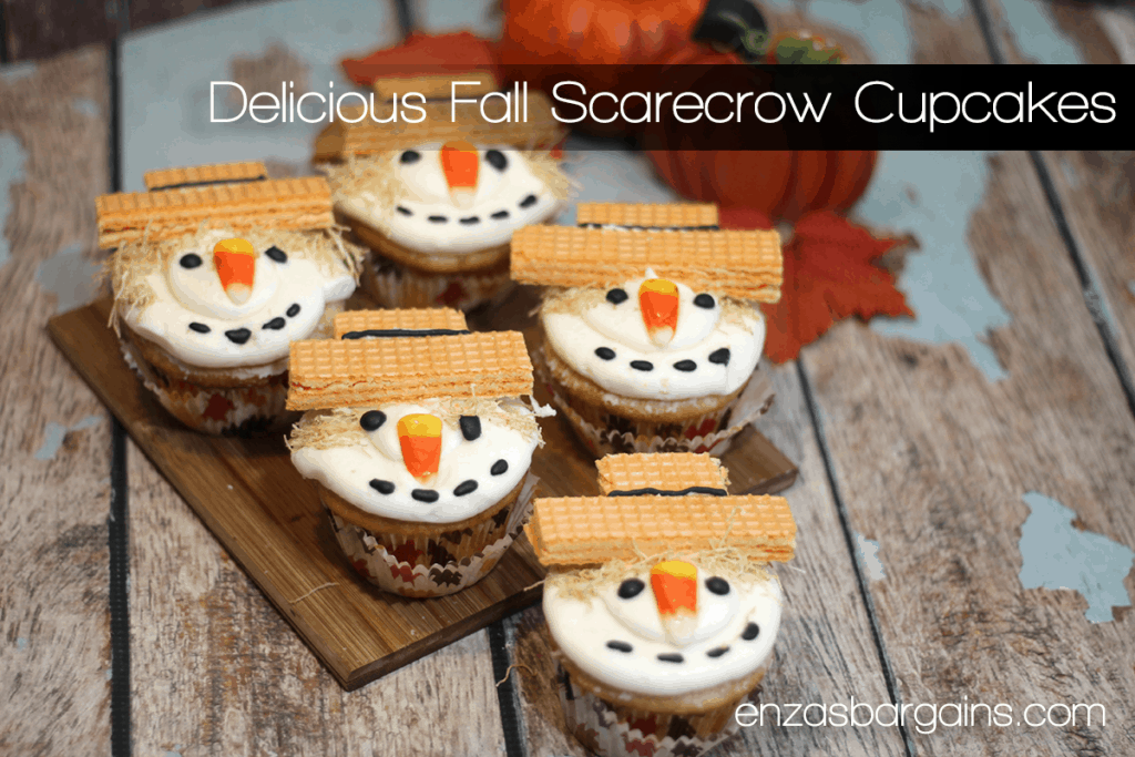 Scarecrow Cupcakes Recipe - The cutest little fall table dessert!